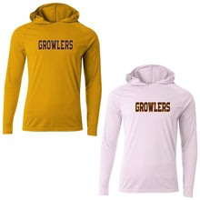 Load image into Gallery viewer, Growlers Baseball - Youth/Adult Performance Hooded LS T
