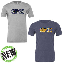 Load image into Gallery viewer, St. Pius X Catholic School - "Varsity Plaid" Youth/Adult Blended SS T
