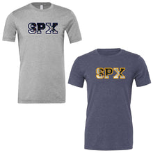 Load image into Gallery viewer, St. Pius X Catholic School - "Varsity Plaid" Youth/Adult Blended SS T
