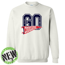 Load image into Gallery viewer, All Saints Catholic School - &quot;Go Cougars&quot; Youth/Adult Crewneck Sweatshirt
