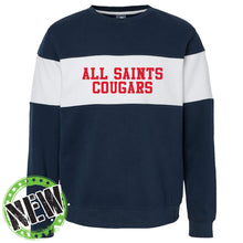 Load image into Gallery viewer, All Saints Catholic School - &quot;Collegiate&quot; Adult Unisex Varsity Fleece Crewneck Sweatshirt
