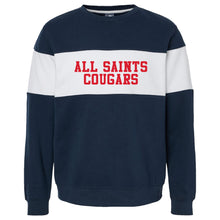 Load image into Gallery viewer, All Saints Catholic School - &quot;Collegiate&quot; Adult Unisex Varsity Fleece Crewneck Sweatshirt
