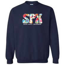 Load image into Gallery viewer, St. Pius X Catholic School - &quot;Flowers&quot; Youth/Adult Crewneck Sweatshirt
