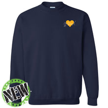 Load image into Gallery viewer, St. Pius X Catholic School - &quot;Heart&quot; Youth/Adult Crewneck Sweatshirt
