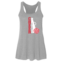 Load image into Gallery viewer, Junior Comets Cheer- &quot;Vertical Cheer&quot; Girl&#39;s/Women&#39;s Flowy Racerback Tank
