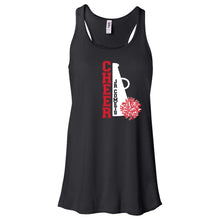 Load image into Gallery viewer, Junior Comets Cheer- &quot;Vertical Cheer&quot; Girl&#39;s/Women&#39;s Flowy Racerback Tank
