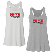 Load image into Gallery viewer, Junior Comets Cheer- &quot;Chevron Cheer&quot; Girl&#39;s/Women&#39;s Flowy Racerback Tank
