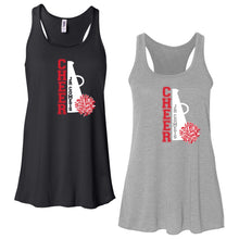Load image into Gallery viewer, Junior Comets Cheer- &quot;Vertical Cheer&quot; Girl&#39;s/Women&#39;s Flowy Racerback Tank
