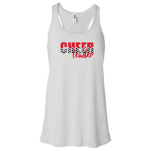Load image into Gallery viewer, Junior Comets Cheer- &quot;Chevron Cheer&quot; Girl&#39;s/Women&#39;s Flowy Racerback Tank
