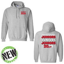 Load image into Gallery viewer, Bishop Kelley High School - "Juniors Class of 2028" Adult/Unisex Hooded Sweatshirt
