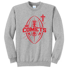 Load image into Gallery viewer, Junior Comets Football - &quot;Blueprint&quot; Youth/Adult Crewneck Sweatshirt
