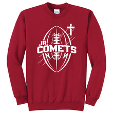 Load image into Gallery viewer, Junior Comets Football - &quot;Blueprint&quot; Youth/Adult Crewneck Sweatshirt
