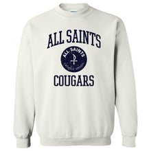 Load image into Gallery viewer, All Saints Catholic School - &quot;Distressed Seal&quot; Youth/Adult Crewneck Sweatshirt
