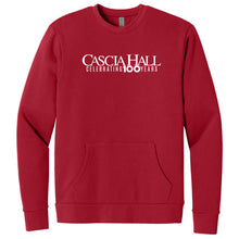 Load image into Gallery viewer, Cascia Hall Centennial - "Celebrating 100" Adult/Unisex Pocket Crewneck Sweatshirt
