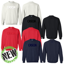 Load image into Gallery viewer, Cascia Hall Preparatory School - "Mono Puff" Youth/Adult Crewneck Sweatshirt
