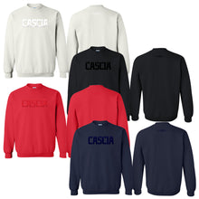 Load image into Gallery viewer, Cascia Hall Preparatory School - "Mono Puff" Youth/Adult Crewneck Sweatshirt
