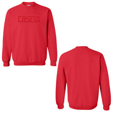 Load image into Gallery viewer, Cascia Hall Preparatory School - "Mono Puff" Youth/Adult Crewneck Sweatshirt
