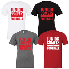 Load image into Gallery viewer, Junior Comets Football - Youth/Adult Blended Short Sleeve T

