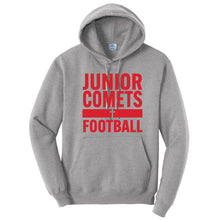 Load image into Gallery viewer, Junior Comets Football - Youth/Adult Hooded Sweatshirt
