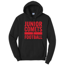 Load image into Gallery viewer, Junior Comets Football - Youth/Adult Hooded Sweatshirt
