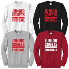 Load image into Gallery viewer, Junior Comets Football - Youth/Adult Crewneck Sweatshirt
