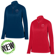 Load image into Gallery viewer, All Saints Catholic School - "Crest" Ladies 1/4 Zip Performance Fleece Pullover

