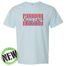 Load image into Gallery viewer, All Saints Catholic School - "Cougars Stripes" Youth/Adult Unisex SS T
