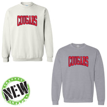 Load image into Gallery viewer, All Saints Catholic School - "Cougars Polka Dots" Youth/Adult Crewneck Sweatshirt

