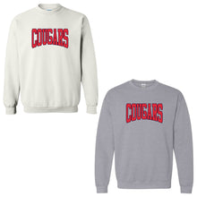 Load image into Gallery viewer, All Saints Catholic School - "Cougars Polka Dots" Youth/Adult Crewneck Sweatshirt
