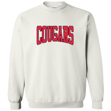 Load image into Gallery viewer, All Saints Catholic School - "Cougars Polka Dots" Youth/Adult Crewneck Sweatshirt
