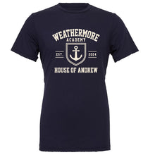 Load image into Gallery viewer, Weathermore Academy - "House of" Youth/Adult Fashion Soft SS T
