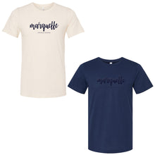 Load image into Gallery viewer, Marquette Teachers - &quot;Puff Script&quot; Adult Short Sleeve T
