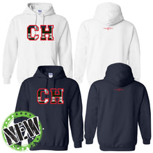 Load image into Gallery viewer, Cascia Hall Preparatory School - &quot;Varsity Plaid&quot; Youth/Adult Hooded Sweatshirt
