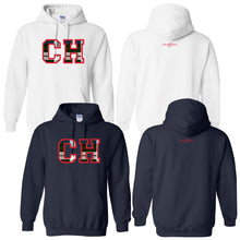 Load image into Gallery viewer, Cascia Hall Preparatory School - &quot;Varsity Plaid&quot; Youth/Adult Hooded Sweatshirt
