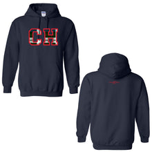 Load image into Gallery viewer, Cascia Hall Preparatory School - &quot;Varsity Plaid&quot; Youth/Adult Hooded Sweatshirt
