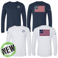 Load image into Gallery viewer, Cascia Hall Preparatory School - &quot;Flag&quot; Youth/Adult Tri-Blend LS T
