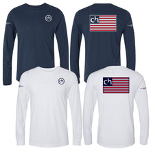 Load image into Gallery viewer, Cascia Hall Preparatory School - &quot;Flag&quot; Youth/Adult Tri-Blend LS T
