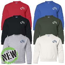 Load image into Gallery viewer, Cascia Hall Preparatory School - &quot;CH&quot; Youth Crewneck Sweatshirt
