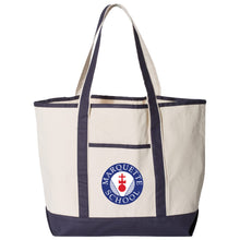 Load image into Gallery viewer, Marquette Teachers - &quot;Crest&quot; 34.6L Large Canvas Deluxe Tote
