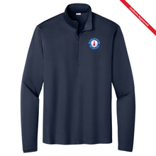 Load image into Gallery viewer, Marquette Catholic School - "Crest" Youth/Adult Lightweight 1/4 Zip Performance Pullover
