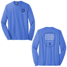 Load image into Gallery viewer, School of Saint Mary - "26/27 Wednesday" Youth/Adult Tri-Blend LS T
