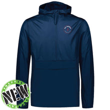 Load image into Gallery viewer, All Saints Catholic School - &quot;Crest&quot; Water Resistant 1/4 Zip Hooded Packable Pullover
