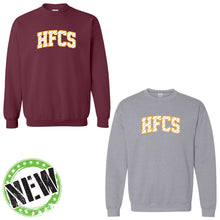 Load image into Gallery viewer, Holy Family Classical School - "Varsity Polka Dots" Youth/Adult Crewneck Sweatshirt
