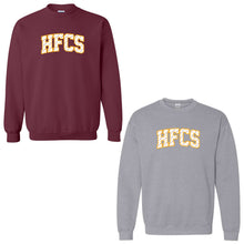 Load image into Gallery viewer, Holy Family Classical School - "Varsity Polka Dots" Youth/Adult Crewneck Sweatshirt
