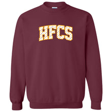 Load image into Gallery viewer, Holy Family Classical School - "Varsity Polka Dots" Youth/Adult Crewneck Sweatshirt
