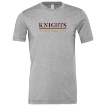 Load image into Gallery viewer, Holy Family Classical School - "HFCS Knights" Youth/Adult Blended SS T
