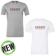 Load image into Gallery viewer, Holy Family Classical School - "HFCS Knights" Youth/Adult Blended SS T
