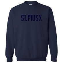 Load image into Gallery viewer, St. Pius X Catholic School - "SPX Puff" Youth/Adult Crewneck Sweatshirt

