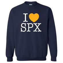 Load image into Gallery viewer, St. Pius X Catholic School - "I Heart" Youth/Adult Crewneck Sweatshirt
