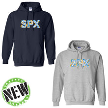 Load image into Gallery viewer, St. Pius X Catholic School - "Chalk" Youth/Adult Hooded Sweatshirt
